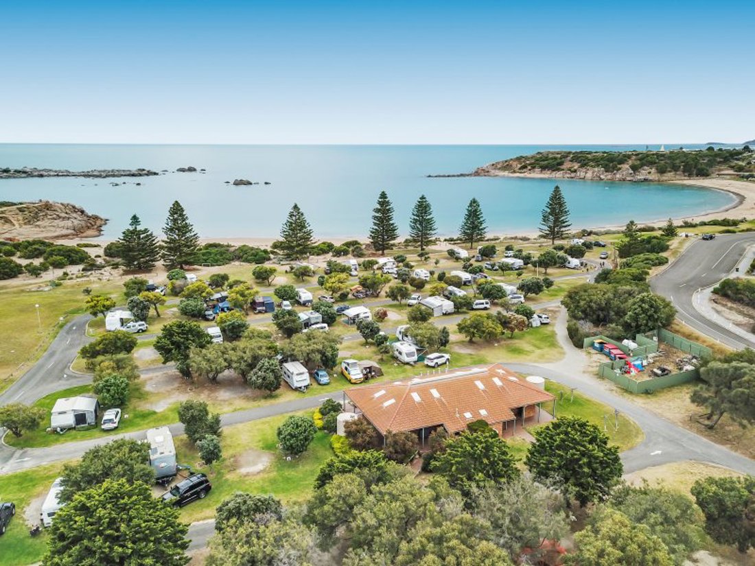 Caravans on Beachfront